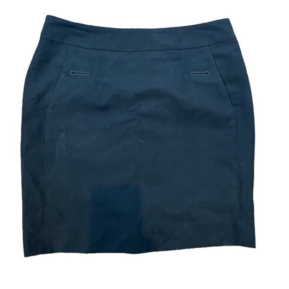 Reiss Pencil Mini Skirt Black Pockets Lined Size 8